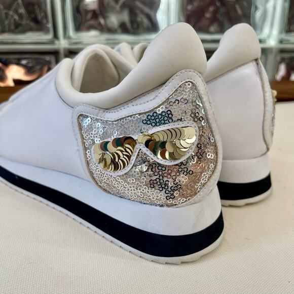 Karl Lagerfeld Mens Sneakers White Sequin 11 main image 5